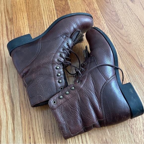 Ariat Roper laced up boots horse hair tassel 7 - Picture 3 of 10